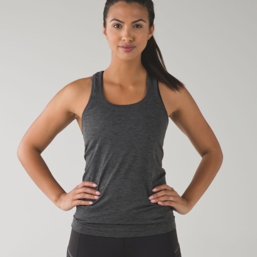 Lululemon Swiftly Tech Racerback Charcoal Gray